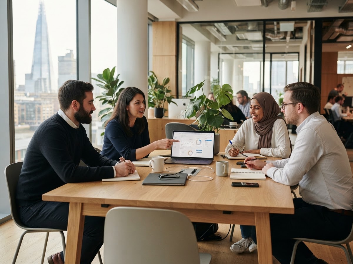 Crystaliris analysts reviewing AI-generated market recommendations